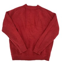 True Vintage 1970  s 70s Patagonia Red 100 Wool Knit Sweater Size Small RARE