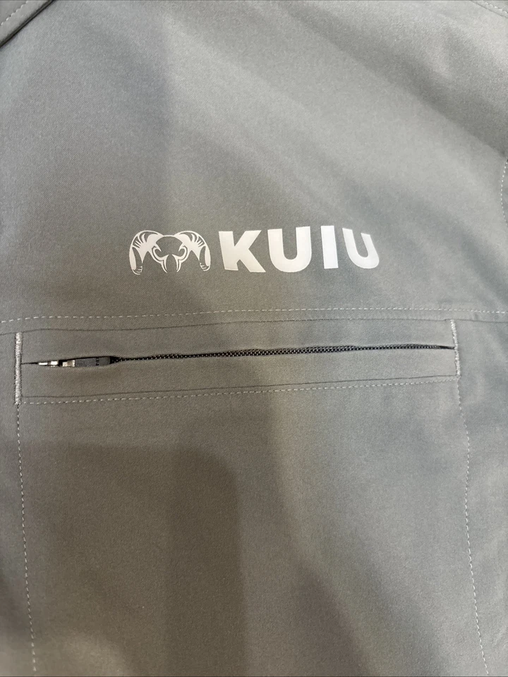 Kuiu Mesa Shirt Snap Long Sleeve Hunting Vented Outdoor Fishing Gray Men Medium - Image 3 of 4