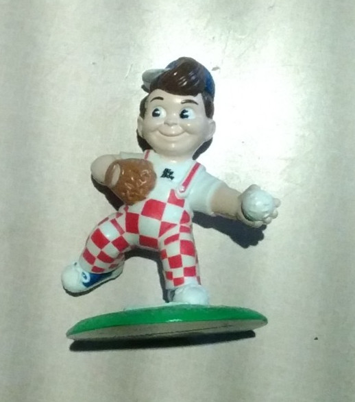 Big Boy Restaurants 3" Figure w/ Stand 1990 Baseball Player