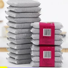 4pcs Kitchen Dishwashing Sponge: Scratch-Free Cleaning Wipe Pot Brush - NEW