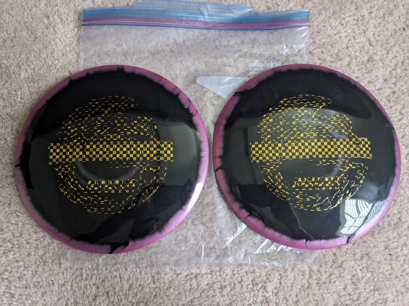 Set of 2 Innova Halo Star Roadrunner 173-5g Black And Purple Gold Stamp 