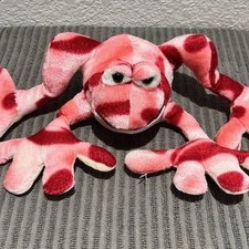 Plush Toy Factory Pink Red Spotted Frog Stuffed Animal