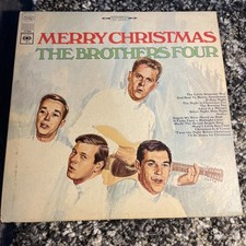 The Brothers Four Merry Christmas LP Columbia 2 Eye Stereo Folk Holiday