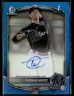 2025 Bowman Chrome Thomas White 1st Prospect Blue Refractor Auto /150 #CPA-TW