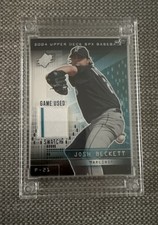 2004 Upper Deck Josh Beckett Card 2002 Game Used Rookie Jersey Fusion. rookie card picture