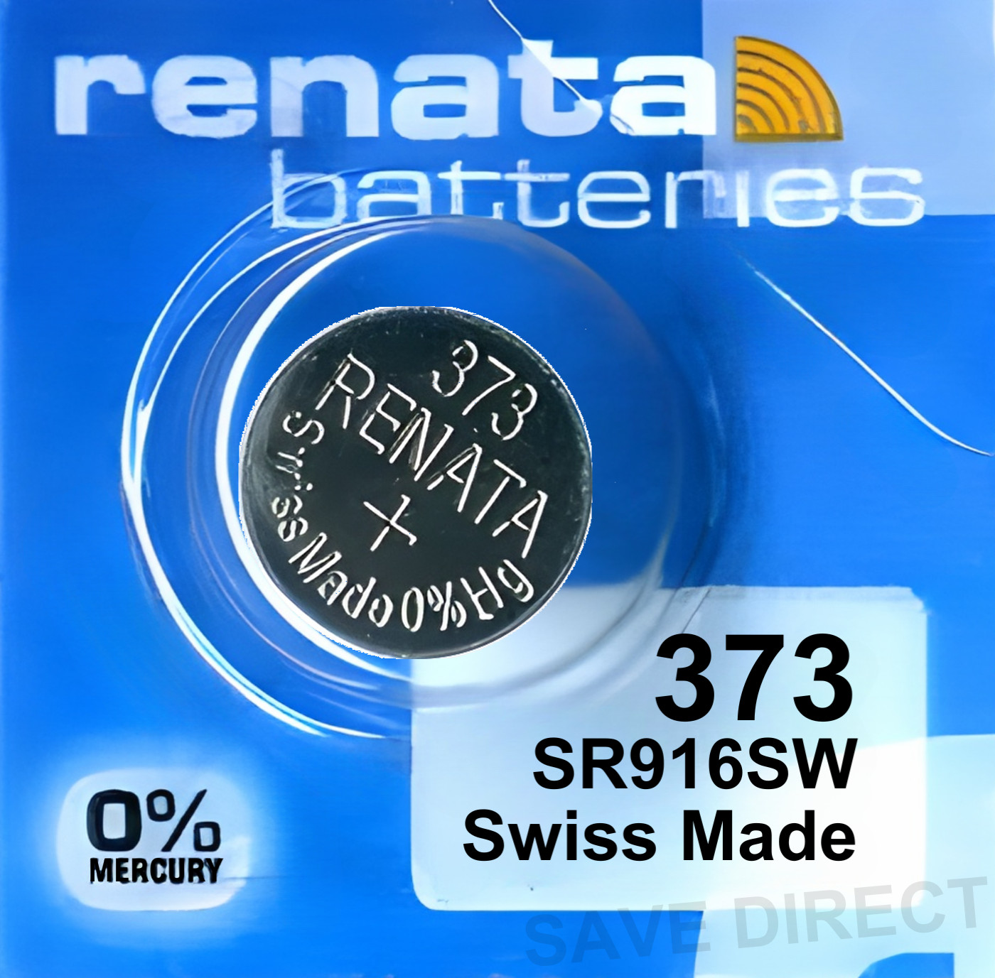 373 SR916SW RENATA Watch Battery Coin Cell 1.55V Silver Oxide *EXPIRY 06/2027*