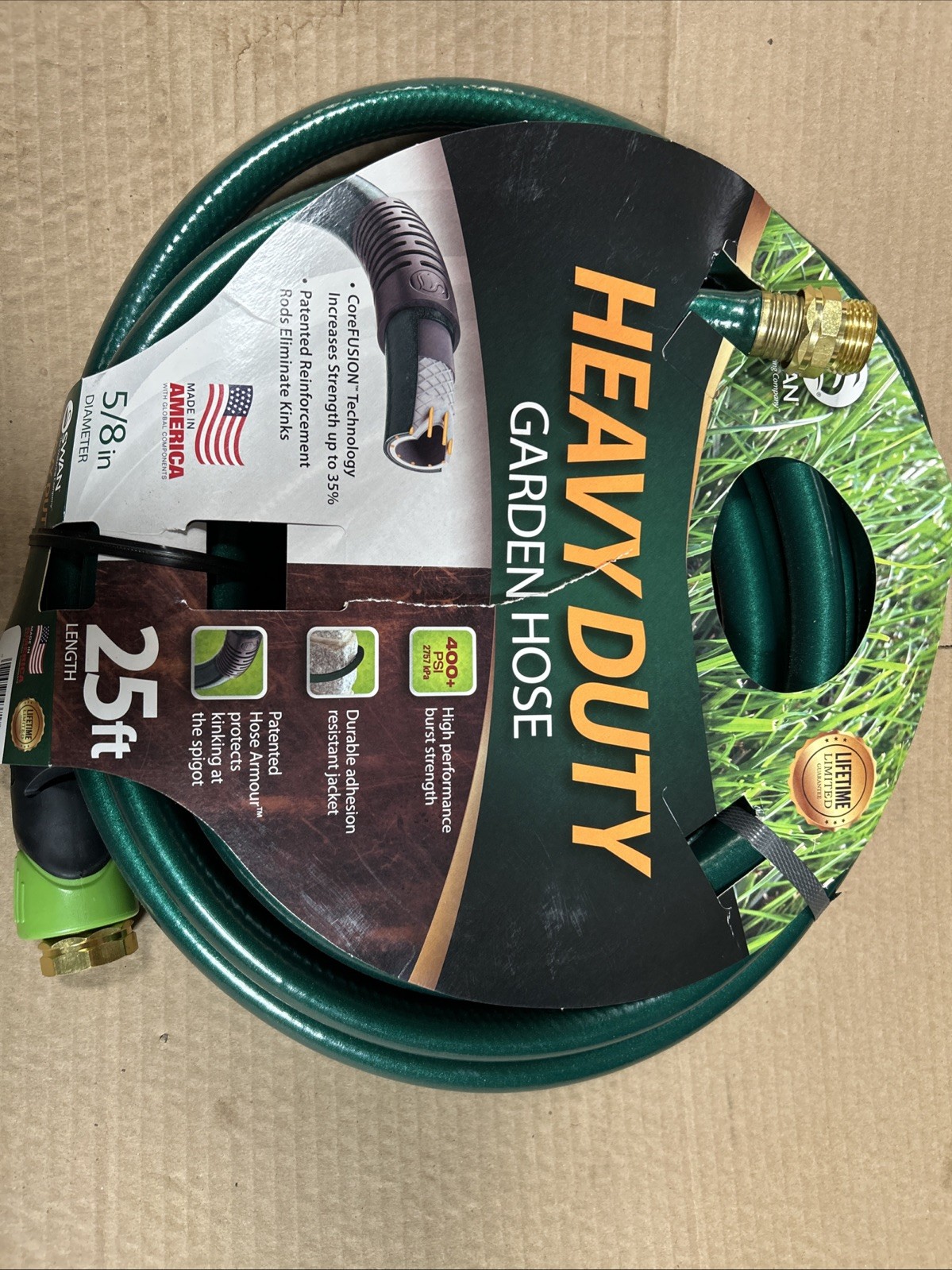 Swan Garden hose 5/8 Heavy duty  25&rsquo; Brand new Free Ship