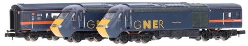 371-476 Graham Farish Spur N Class 43 HST 3-Wagen Set 43096/43109 GNER | Condition: Used