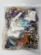 Mixed Bag Lot of Costume Jewelry Necklaces Over 6lbs Wearable DIY Repurpose
