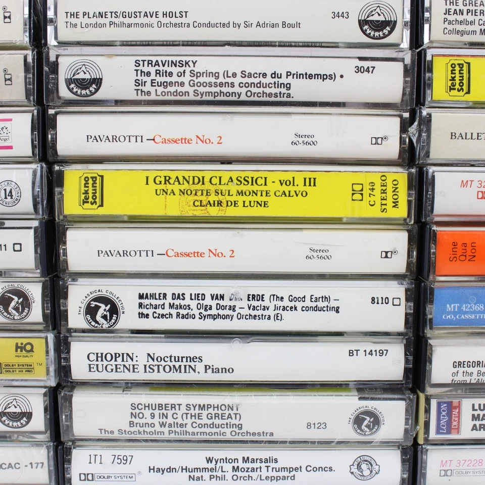 Lot of 45 Vintage Cassette Tapes Classical Pop Rock Jazz Country Willie Nelson - Image 3 of 4