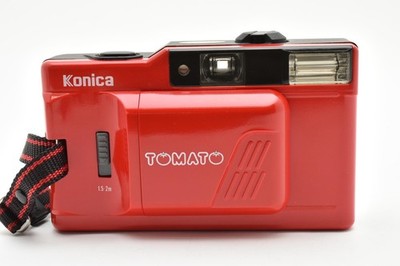 MINT Konica TOMATO Auto Date Point & Shoot 35mm Film Camera w/ Strap From JAPAN
