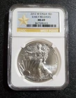 2012 W Burnished Silver Eagle NGC MS69