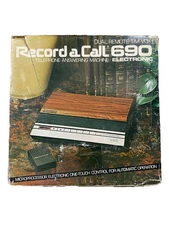 Vintage New in Box Record a Call 690 Dual Remote Answering Machine One Touch