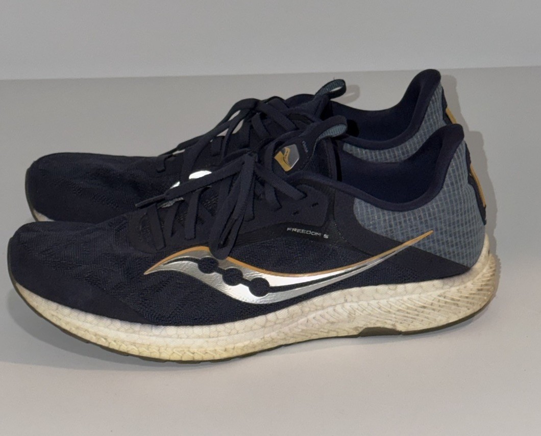 Saucony S20726-90 Freedom 5 Running Sneakers Shoes Men’s 10.5 Jackalope Blue thumbnail 2