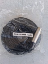 50Ft XLR 3P Male to Female Shielded Powered Speaker Audio Cable Microphone Cord