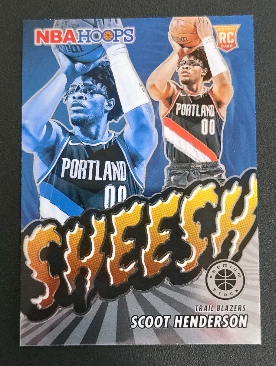 2023-24 Panini Hoops Premium Stock #23 SCOOT HENDERSON RC Sheesh Insert