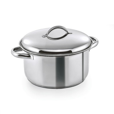 Fleischtopf mit Deckel CNS Edelstahl Ø 16 - 24 cm Sandwichboden Induktion