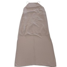 ASOS Dress Women US 0 Taupe Maxi Satin Halter Neck Minimalist Formal Gown