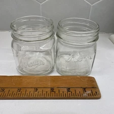 Vintage Kerr And Mason Squat Jars Lot Of 2