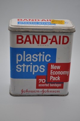 Vintage Band-Aid Box Metal Box Johnson & Johnson
