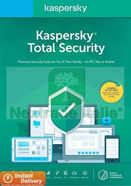 ANTIVIRUS TOTAL SECURITY 2025 PC MAC ANDROID IOS 1 ANNO 1 DISPOSITIVO