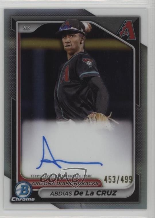 2024 Bowman Chrome Prospect Refractor /499 Abdias De La Cruz #CPA-ADL Auto 4g8