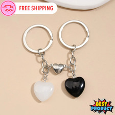 2pcs Heart Charm Keychain Valentine's Day Accessories Bag Charm for Couples