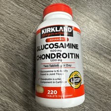 Kirkland Signature Glucosamine 1500mg Chondroitin 1200mg Tablets 220ct