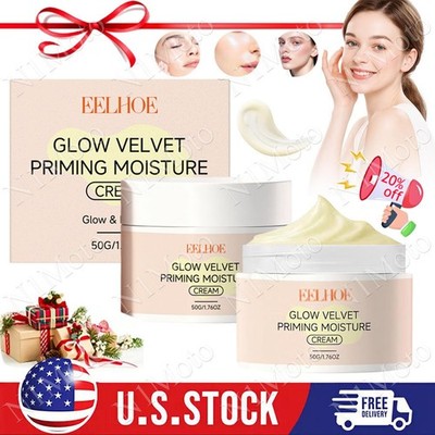 3X Glow Velvet Priming Moisture Cream,Pore Blurring and Makeup Gripping Primer
