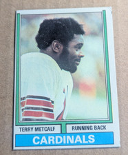 Sharp 1974 Topps #444 Terry Metcalf St. Louis Cardinals Rookie Football Card- EX. rookie card picture