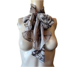 Vintage Floral Scarf 58 x 13 inch Rectangle Scarf Abstract Print