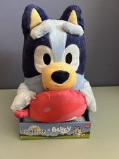 Bluey Plush 15  Build-A-Bear Workshop Stuffed Toy With Red Balloon. NIB NEW