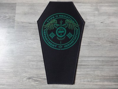 Type o Negative Coffin Back Patch Back Shape Carnivore Repulsion Him