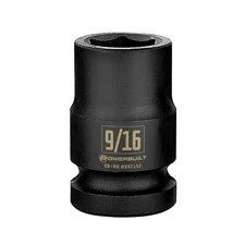 Powerbuilt 1/2 Inch Drive x 9/16 Inch 6 Point Impact Socket - 647152