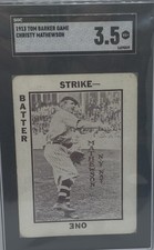 1913 Tom Barker Game Christy Mathewson SGC 3.5 VG+
