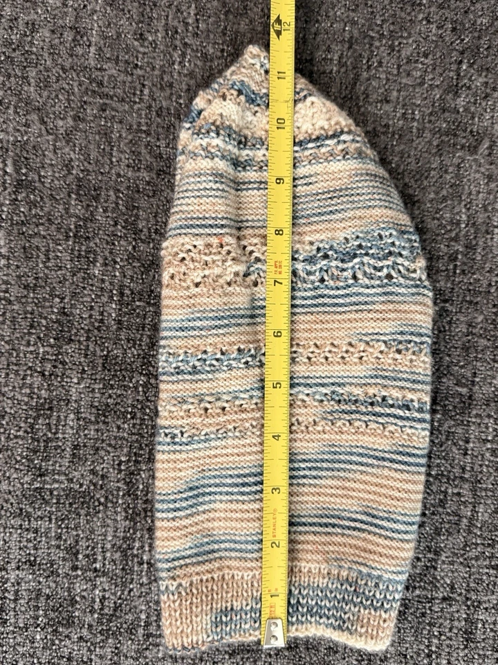 Hand knit Slouchy Sock Hat (loose Knit, Xl) - Image 3 of 4