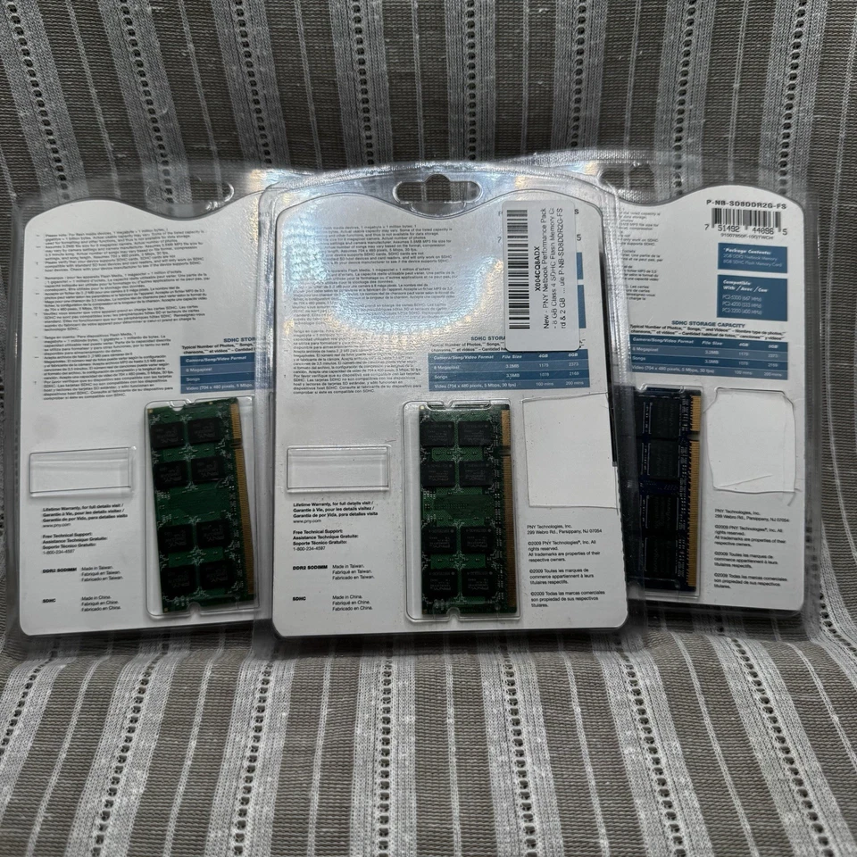 6gb (3x 2gb) PNY Netbook Memory DDR2 SODIMM - Image 2 of 2