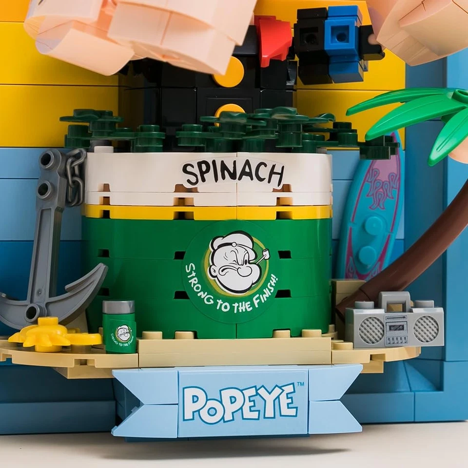 PANTASY Popeye Arte 3D - Audaz y Dinámico Destacado Pantalla Bloques de Construcción Set Co Foto 4 de 4
