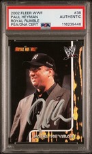 Paul Heyman 2002 Fleer WWF Royal Rumble #38 Rookie Autograph PSA ECW