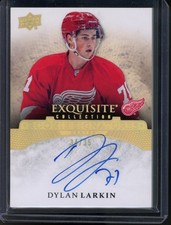 2015 Upper Deck Exquisite Collection Dylan Larkin Rookie Signature /35