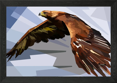 Adler Bambus gerahmtes Wandbild Poster Leinwanddruck Bild