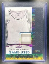 2024 Leaf In the Game Used Anna Kournikova Patch Rainbow HoloFoil #/60