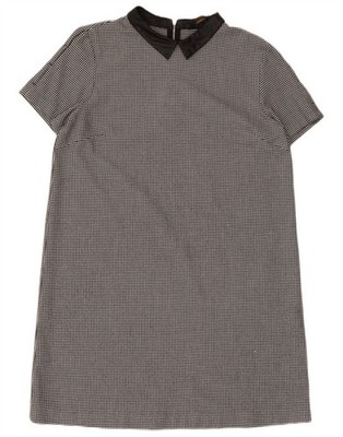 Zara Damen Etuikleid UK 14 Large Schwarz Hahnentritt Polyester CR11