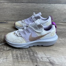 Nike Crater Impact GS Kid's 5.5 Running Shoes White Metallic Copper Sneakers