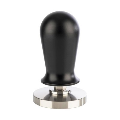 Buddy´s Barista Tamper aus Edelstahl mit schwarzem Griff mit Silikonmatte Ø58mmx