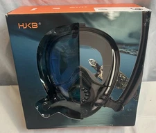 NEW HJKB Full Face Snorkel Mask Anti Fog Anti Leak Diving Mask Size L-Xl