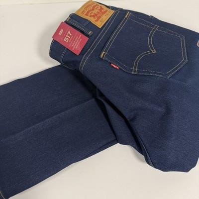 Levi's 517 Bootcut Jeans Men's 36 X 30 Stretch Dark Blue Indigo
