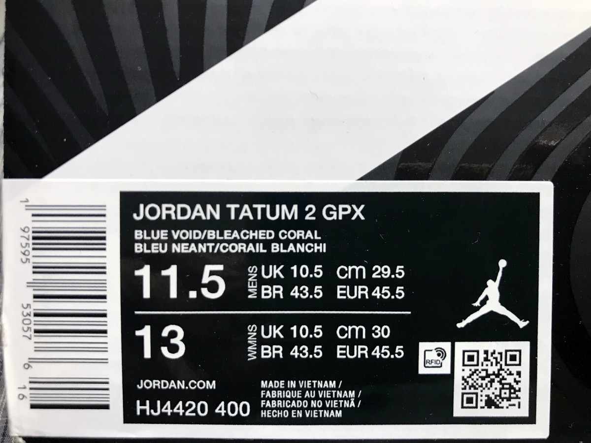 JORDAN TATUM 25.5センチ NIKE JORDAN TATUM 2 GPX BLUE VOID/BLEACHED CORAL SIZE MEN'S