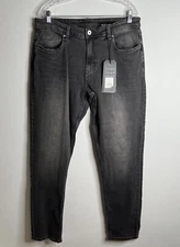 nyc The Perfect Jean Men’s Athletic Fit Axel Grey Denim Jeans Size 36X36 New