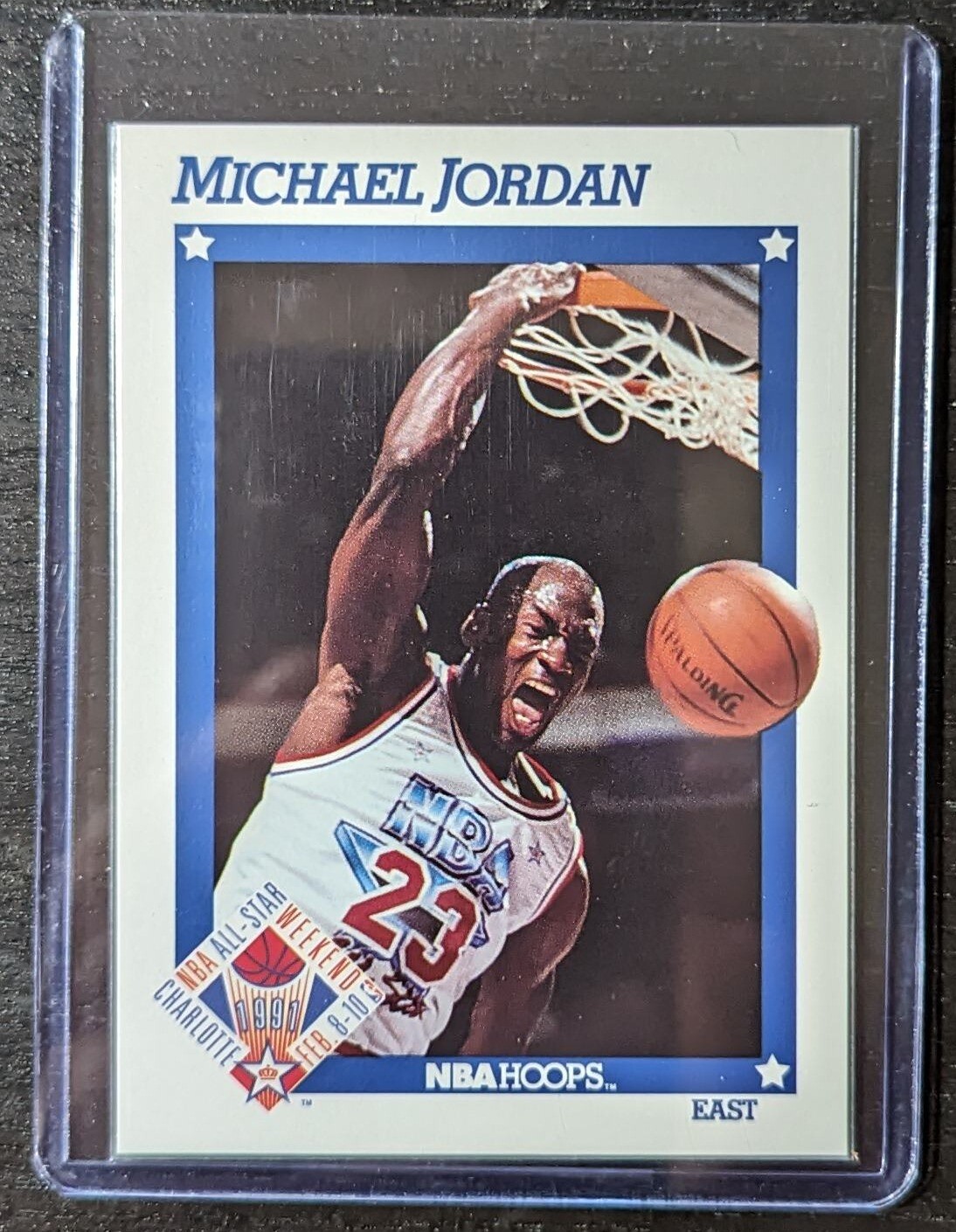 1991 NBA Hoops Michael Jeffrey Jordan Slam Dunk All-Star Weekend 91 #253